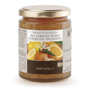 Agrisicilia 3-Frucht Zitrusmarmelade, Bio, 360 g