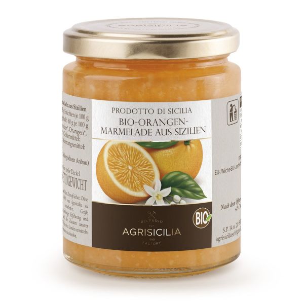 Agrisicilia Orangen-Marmelade, Bio, 360 g