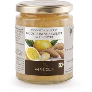 Agrisicilia Zitrone mit Ingwer Marmelade, Bio, 360 g