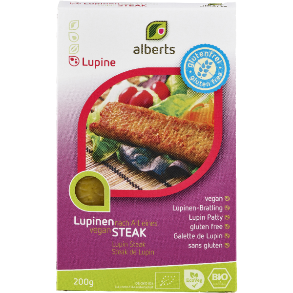 alberts Lupinen Steak, Bio, 200 g