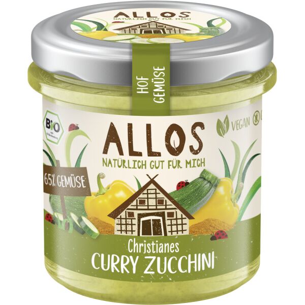 Allos Hofgemüse Christianes Curry Zucchini, Bio, 135 g
