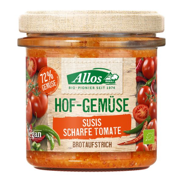 Allos Hof-Gem&uuml;se Susis Scharfe Tomate, Bio, 135 g