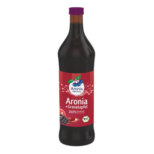 Aronia Original Aronia mit Granatapfel Direktsaft, Bio, 700 ml