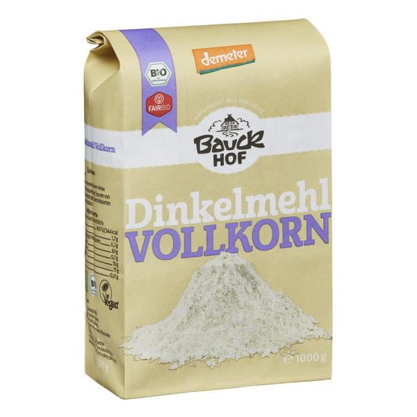 Bauckhof Dinkelmehl Vollkorn demeter, Bio, 1 kg