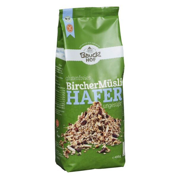 Bauckhof Hafermüsli Bircher glutenfrei, Bio, 450 g