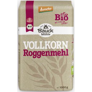 Bauck Mühle Roggenmehl Vollkorn, Bio, 1 kg