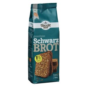 Bauckhof Schwarzbrot Backmischung glutenfrei, Bio, 500 g...