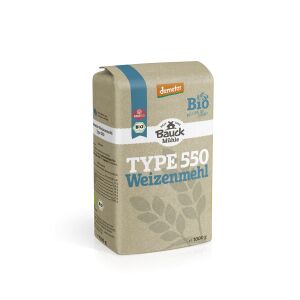 Bauck Mühle Weizenmehl Type 550, Bio, 1 kg