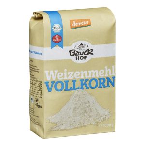 Bauckhof Weizenmehl Vollkorn demeter, Bio, 1 kg | MHD:...