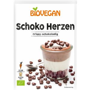 Biovegan Schoko Dekor Herzen, Bio, 35 g