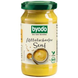 byodo Mittelscharfer Senf, Bio, 200 ml