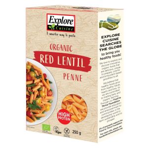 Explore Cuisine Penne aus roten Linsen, Bio, 250 g