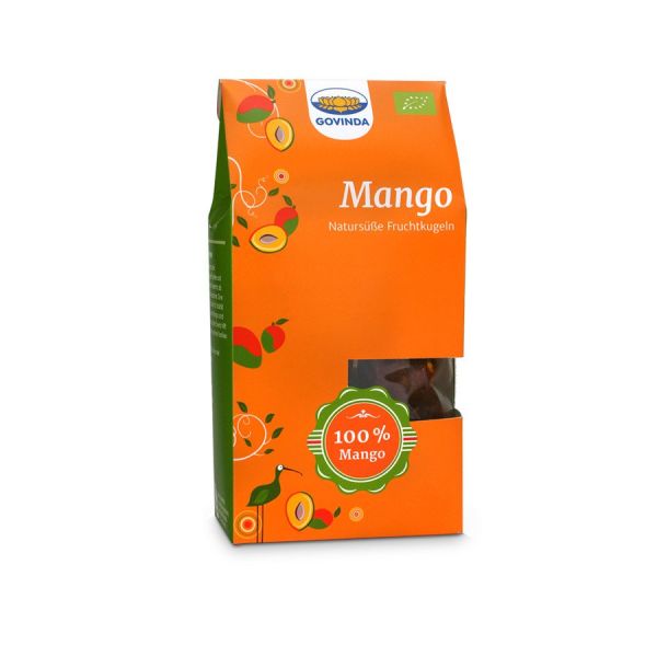Govinda Mango Natursüße Fruchtkugeln, Bio, 120 g