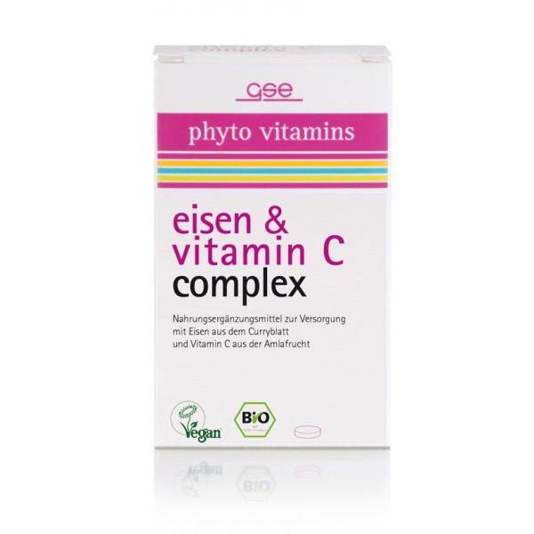 GSE phyto vitamins eisen & vitamin C complex, Bio, 60...