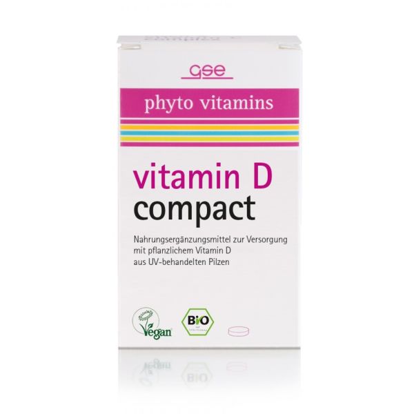 GSE phyto vitamins vitamin D compact, Bio, 120 St., 34 g