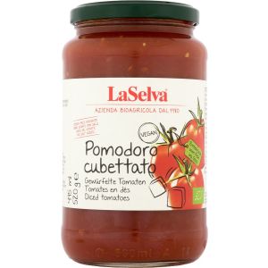 LaSelva Cubettato gew&uuml;rfelte Tomaten, Bio, 520 g