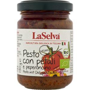 LaSelva Pesto mit Chili und Blüten, Bio, 130 g