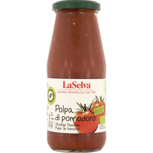 LaSelva St&uuml;ckige Tomaten, Bio, 425 g