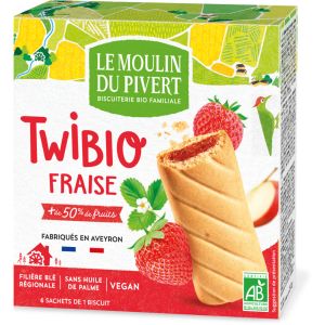 Le Moulin Du Pivert Twibio mit Erdbeerfüllung, Bio,...