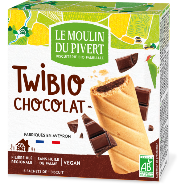Le Moulin Du Pivert Twibio mit Schokoladenfüllung,...