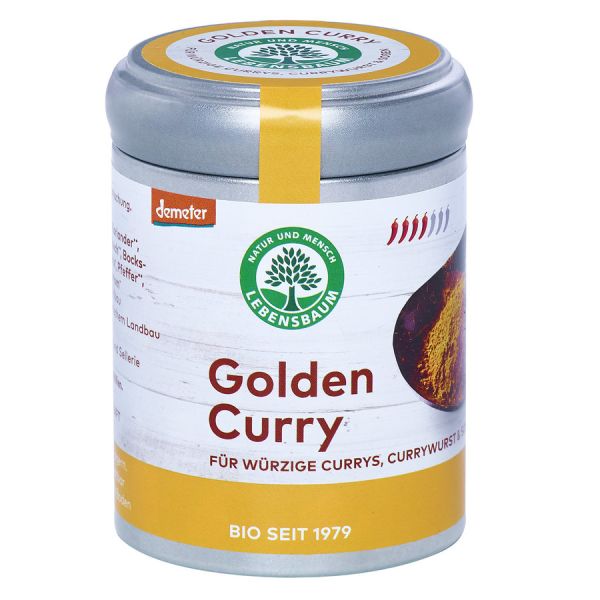 Lebensbaum Golden Curry demeter, Bio, 55 g | MHD: 31.01.2022 | 10% reduziert