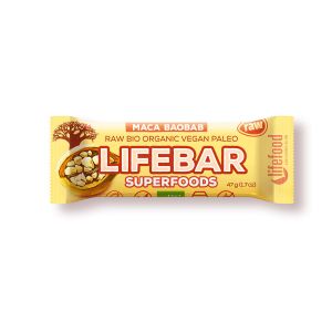 Lifefood Lifebar Superfoods Maca & Baobab, Bio, 47 g