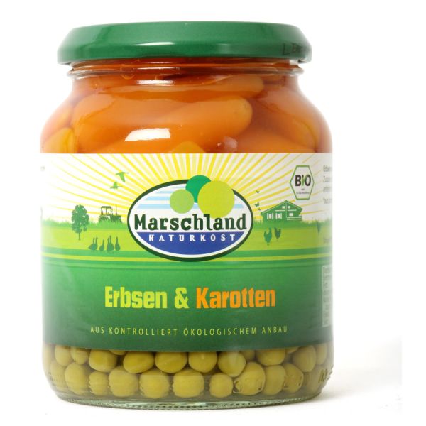 Marschland Erbsen & Karotten, Bio, 340 g