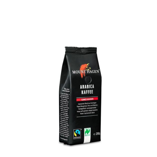 Mount Hagen Röstkaffee ganze Bohnen Naturland Fairtrade, Bio, 250 g