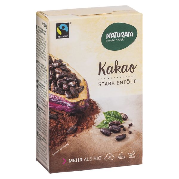 Naturata Kakao stark entölt Fairtrade, Bio, 125 g