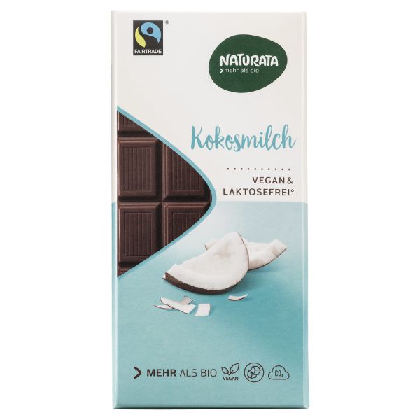 Naturata Kokosmilch Schokolade Fairtrade, Bio, 100 g | MHD: 10.11.2022 | 30% reduziert