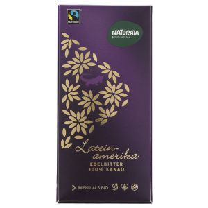 Naturata Lateinamerika Edelbitter 100 % Fairtrade, Bio, 80 g