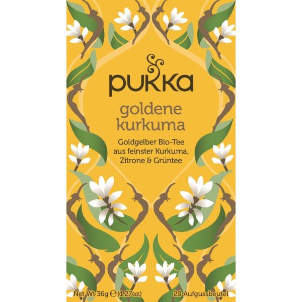 Pukka Goldene Kurkuma, Bio, 20 x 1,8 g | MHD: 30.04.2022 | 30% reduziert