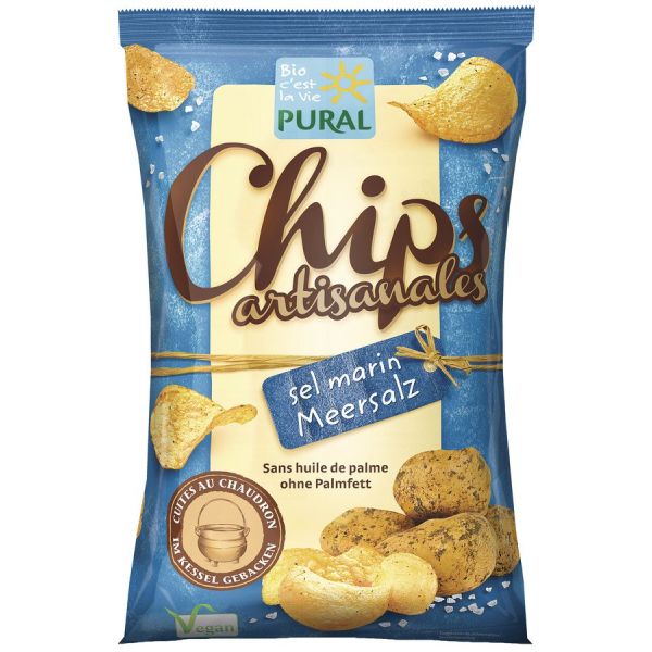 Pural Kartoffel-Chips Meersalz, Bio, 120 g