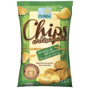 Pural Kartoffel-Chips Rosmarin & Meersalz, Bio, 120 g