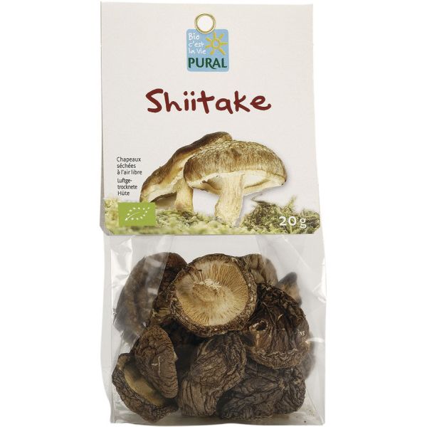 Pural Shiitake luftgetrocknet, Bio, 20 g