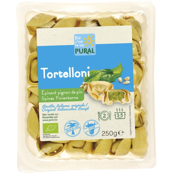 Pural Tortelloni Spinat-Pinienkerne, Bio, 250 g