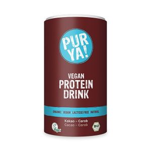 PURYA! Vegan Protein Drink Kakao Carob, Bio, 550 g
