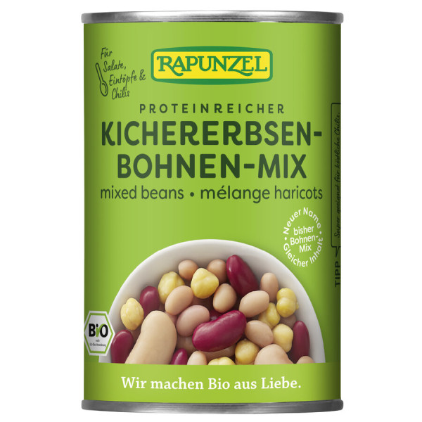 Rapunzel Bohnen-Mix in der Dose, Bio, 400 g