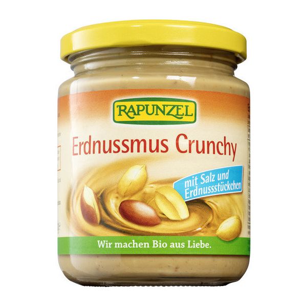 Rapunzel Erdnussmus Crunchy mit Salz, Bio, 250 g | MHD:...