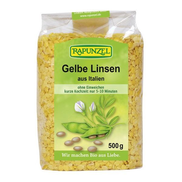 Rapunzel Gelbe Linsen, Bio, 500 g