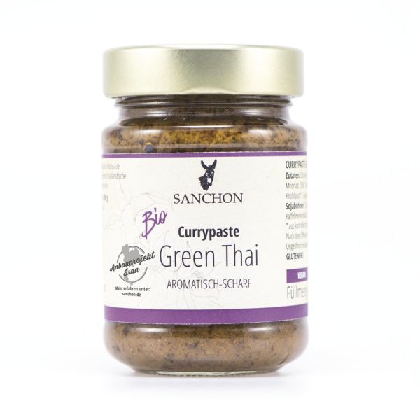 Sanchon Currypaste Green Thai, Bio, 190 g