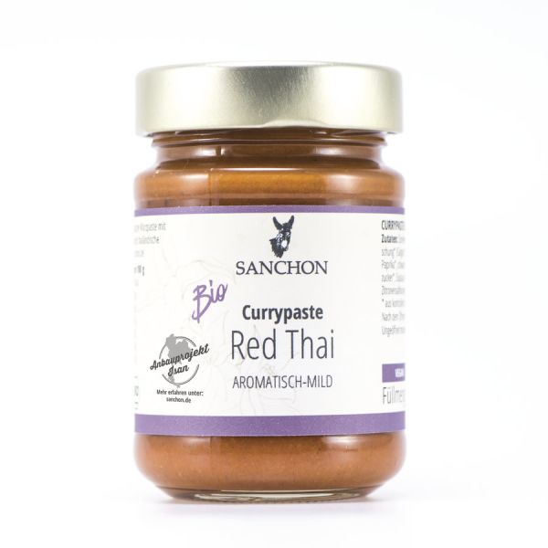 Sanchon Currypaste Red Thai, Bio, 190 g