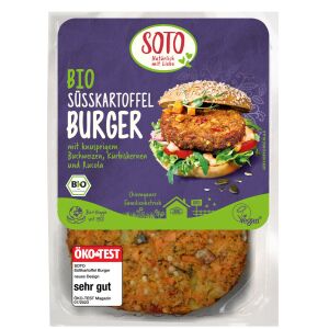 Soto Süßkartoffel Burger, Bio, 2 x 80 g