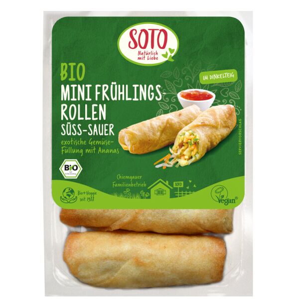 Soto Mini-Frühlingsrollen süß-sauer, 4 x 50 g