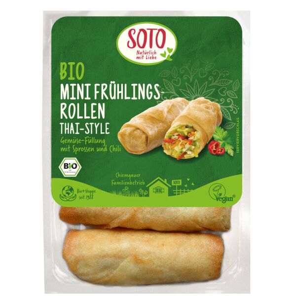 Soto Mini-Frühlingsrollen Thai-Style, Bio, 4 x 50 g