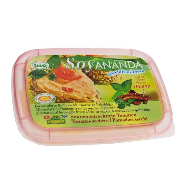 Soyana Soyananda Frischkäse-Alternative Sonnengetrocknete Tomate, Bio, 140 g