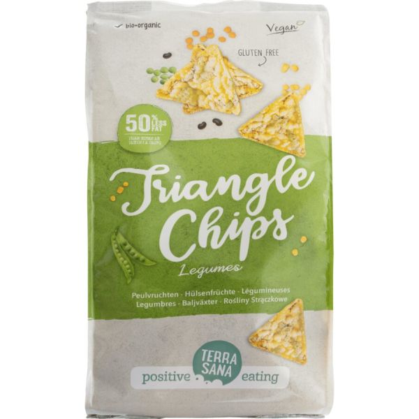 TerraSana Crunchy Triangles Mais & Hülsenfrüchte, Bio, 80 g