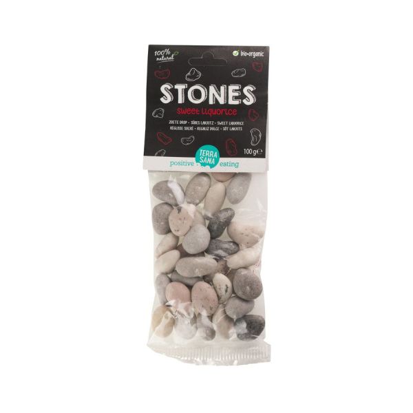 TerraSana Lakritz Stones süß, Bio, 100 g