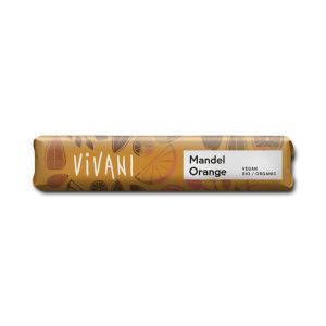 Vivani Mandel Orange Schokoladenriegel, Bio, 35 g