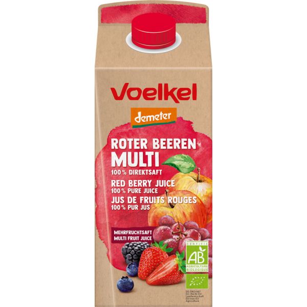 Voelkel Rote Beeren Multi Mehrfruchtsaft demeter, Bio, 750 ml